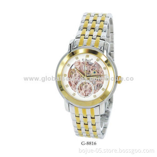 Luxury Wristwatch for Men, RoHS and CE Marks, Different Colors Available